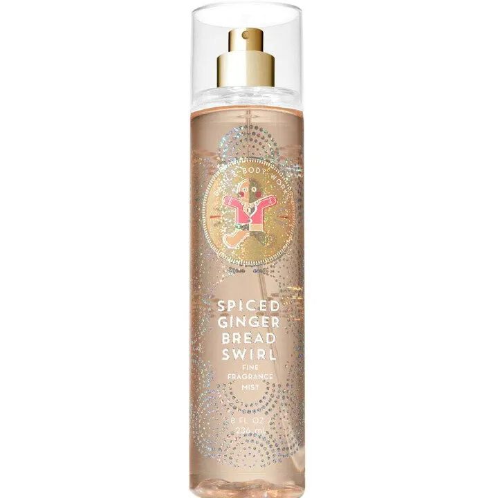 Bath & Body Works Spiced Gingerbread Swirl perfume bottle