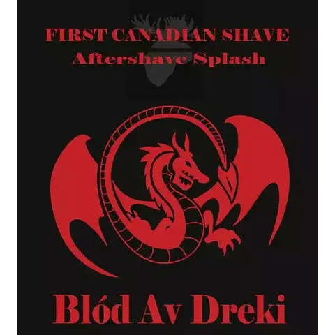 First Canadian Shave Blód Av Dreki parfüm şişesi