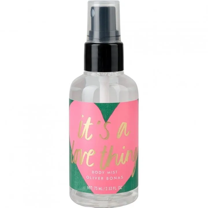 Oliver Bonas It's A Love Thing perfume bottle