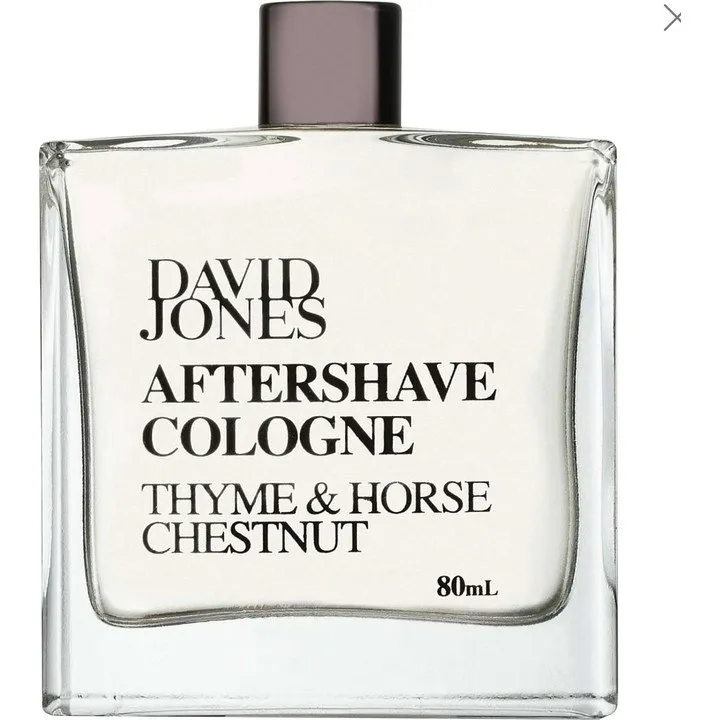 David Jones Thyme & Horse Chestnut perfume bottle