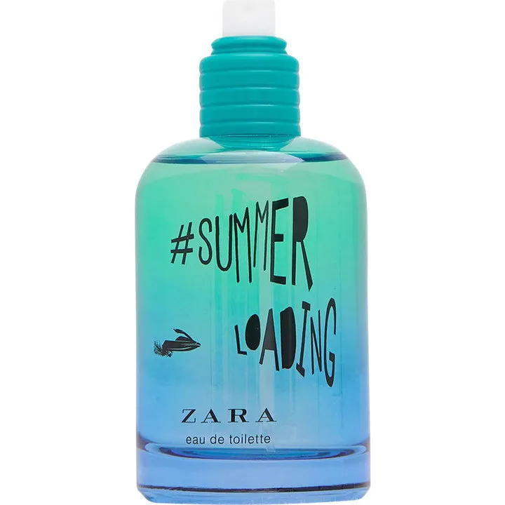 Zara #Summer Loading perfume bottle