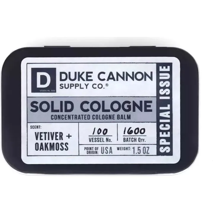 Duke Cannon Special Issue - Vetiver & Oakmoss perfume bottle