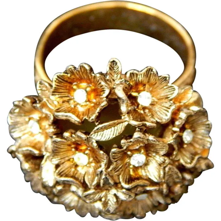 Vanda Gay Romance Golden Flowers Perfume Ring (Solid Perfume) parfüm şişesi