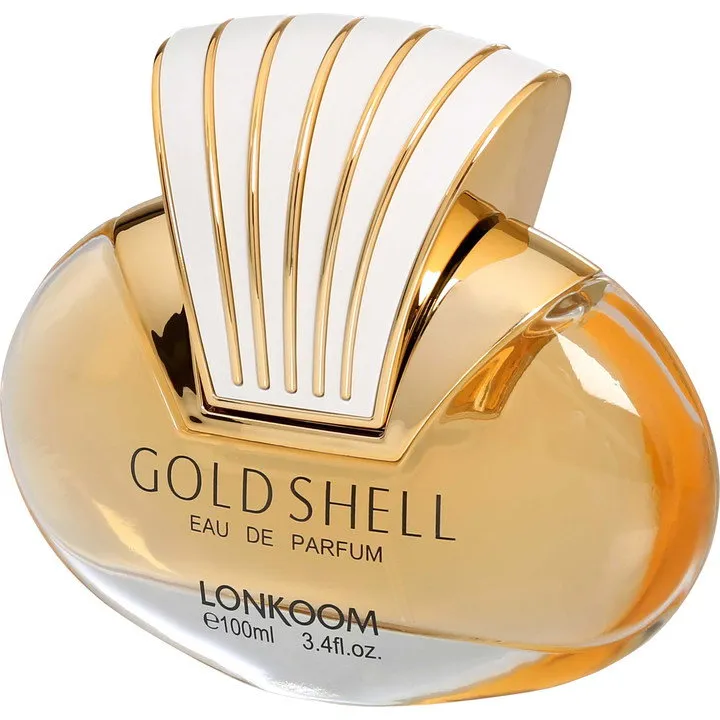 Lonkoom Gold Shell perfume bottle