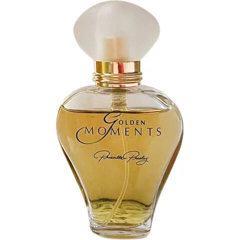 Priscilla Presley Golden Moments perfume bottle