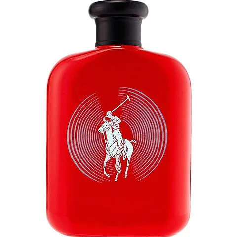 Ralph Lauren Polo Red Remix x Ansel Elgort perfume bottle