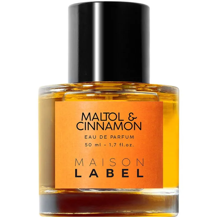 Label Maltol & Cinnamon parfüm şişesi