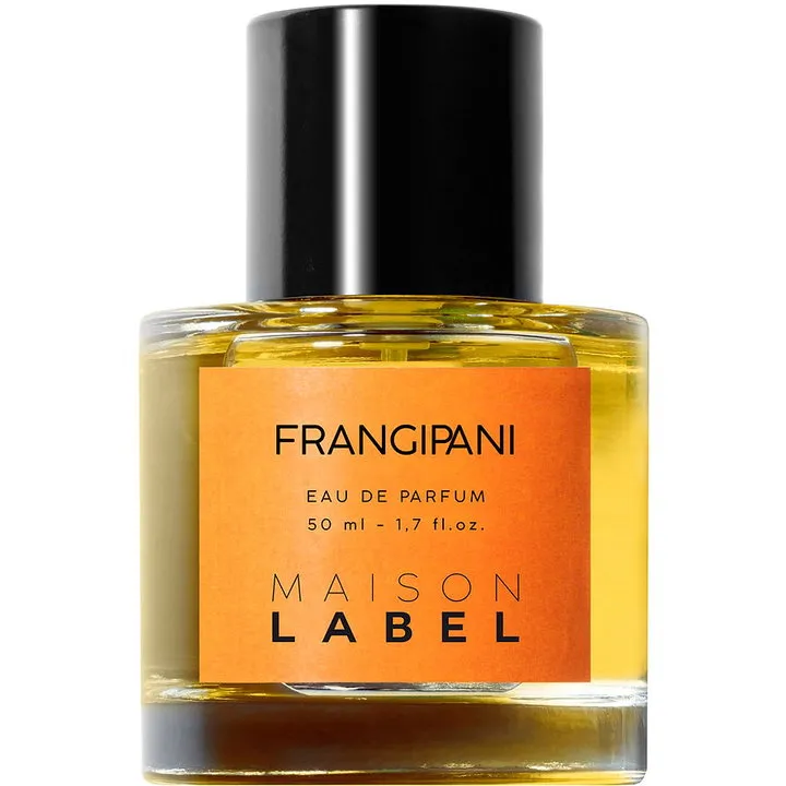 Label Frangipani parfüm şişesi