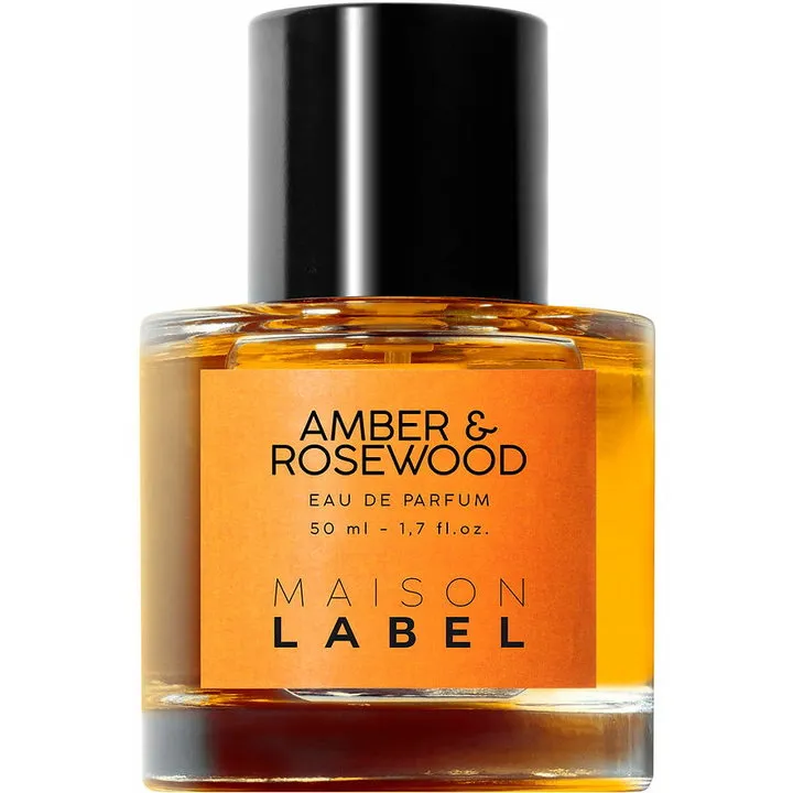 Label Amber & Rosewood parfüm şişesi
