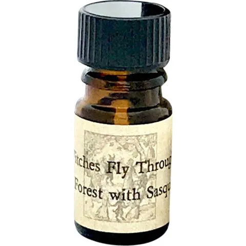 Arcana Wildcraft Witches Fly Through the Forest with Sasquatch perfume bottle