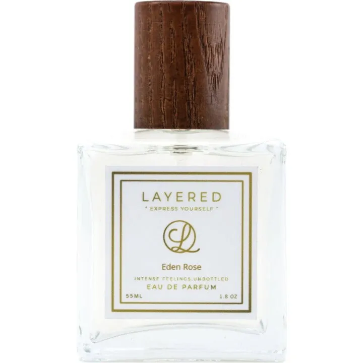Layered Eden Rose parfüm şişesi