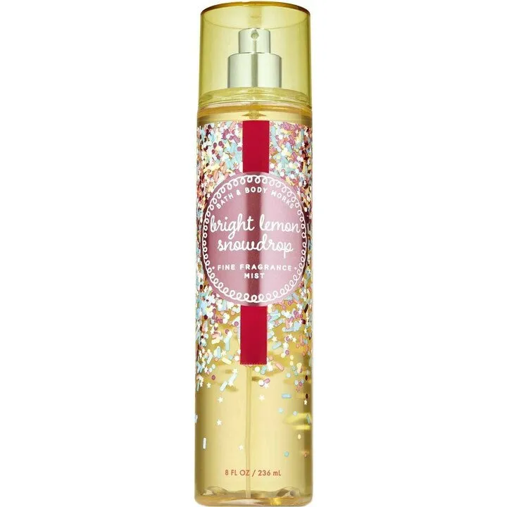 Bath & Body Works Bright Lemon Snowdrop perfume bottle