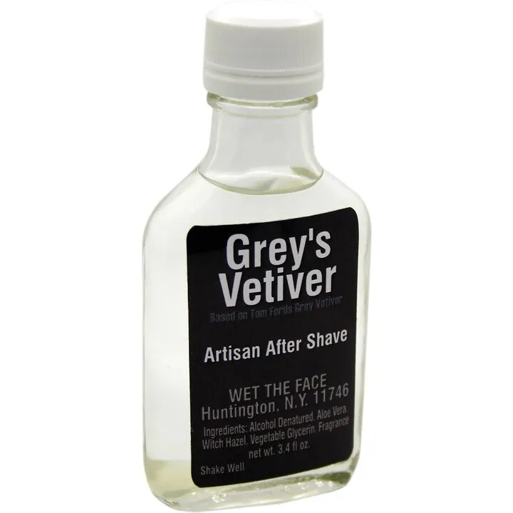 Wet The Face Grey's Vetiver perfume bottle