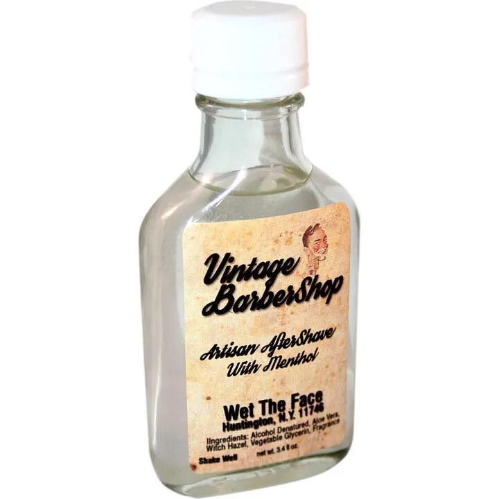 Wet The Face Vintage BarberShop perfume bottle