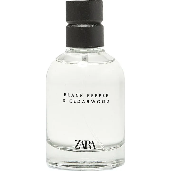 Zara Black Pepper & Cedarwood parfüm şişesi