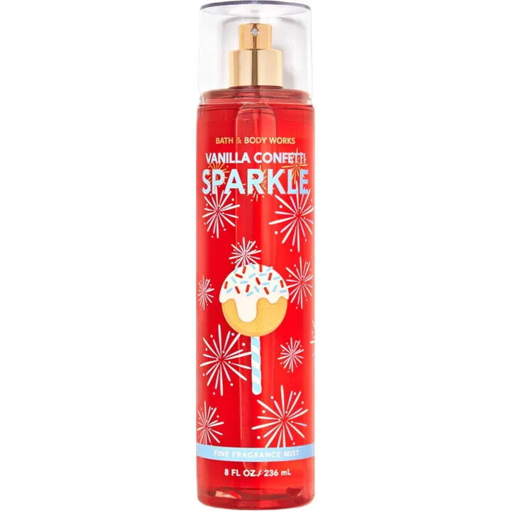 Bath & Body Works Confetti Cake Pop / Vanilla Confetti Sparkle perfume bottle