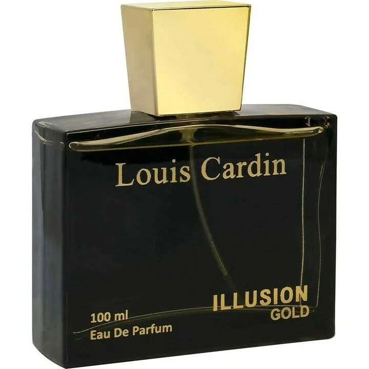 Louis Cardin Illusion Gold perfume bottle