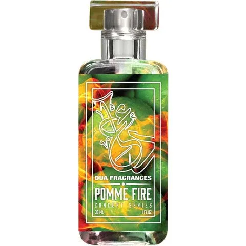 The Dua Brand Pomme Fire perfume bottle