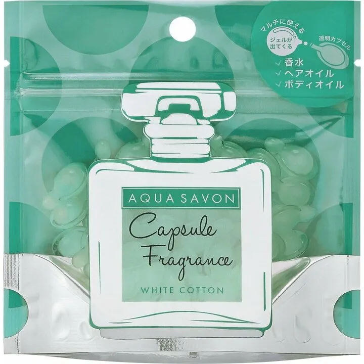 Aqua Savon White Cotton Capsule Fragrance / カプセルフレグランス ホワイトコットンの香り (Gel Fragrance) perfume bottle