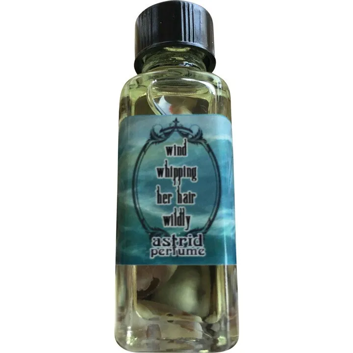 Astrid Perfume Wind Whipping Her Hair Wildy perfume bottle