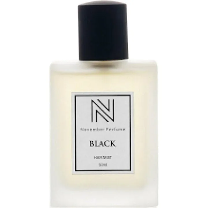 November Perfume Black perfume bottle