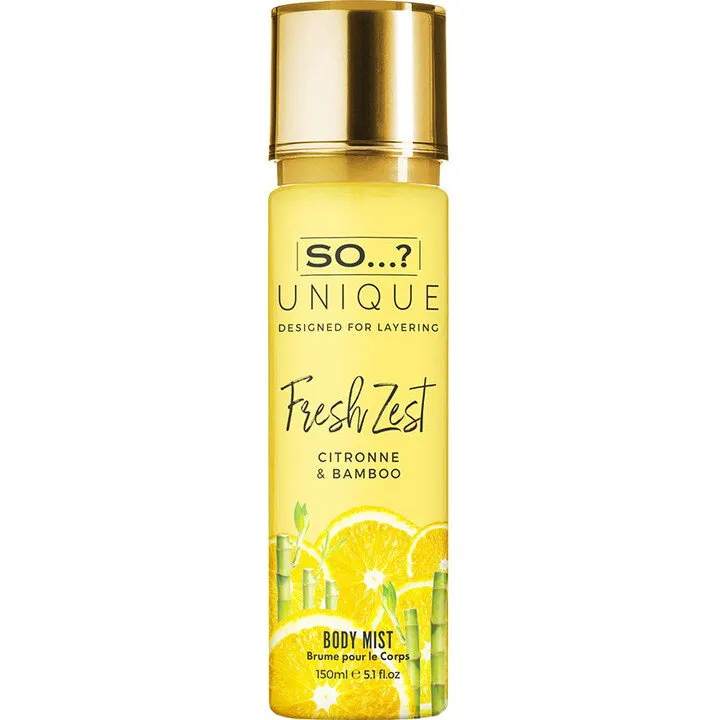 So...? Unique - Fresh Zest perfume bottle
