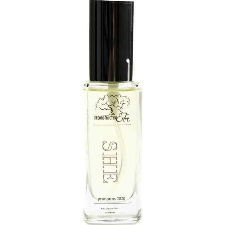 Deconstructing Eden Pronouns - She perfume bottle
