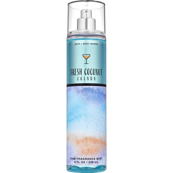 Bath & Body Works Fresh Coconut Colada parfüm şişesi