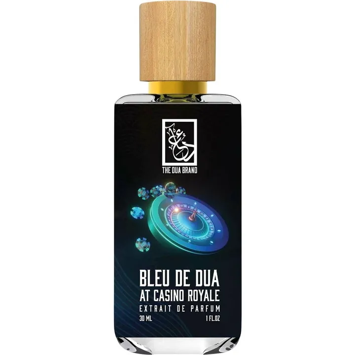 The Dua Brand Bleu de Dua at Casino Royale perfume bottle