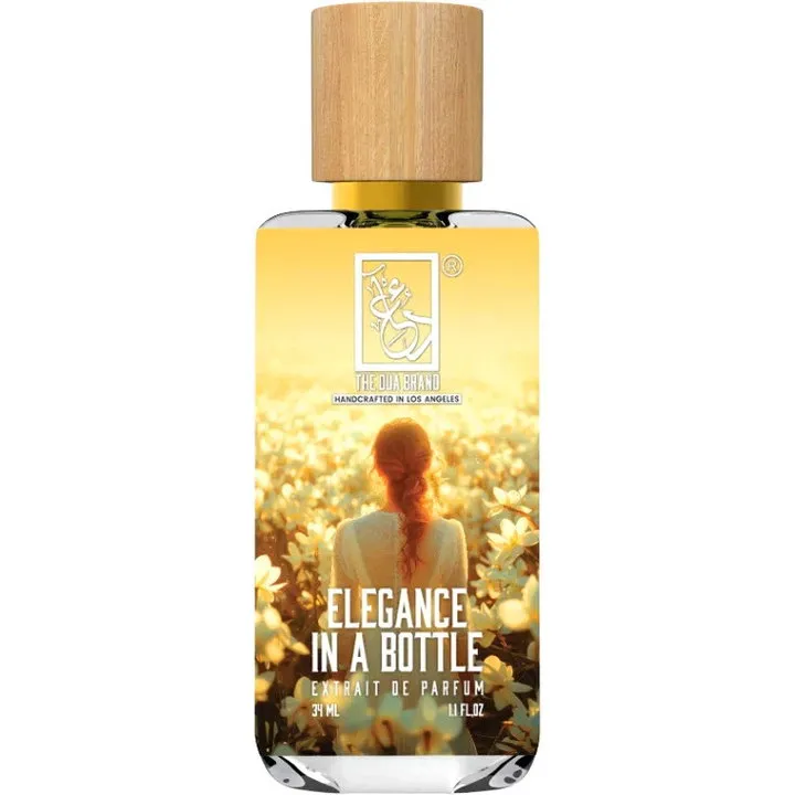 The Dua Brand Elegance in a Bottle perfume bottle