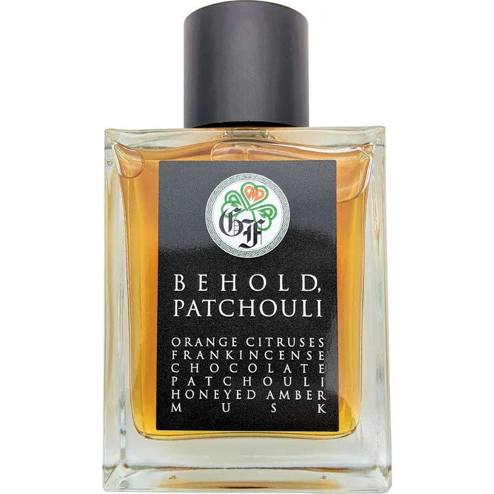 Gallagher Fragrances Behold, Patchouli parfüm şişesi