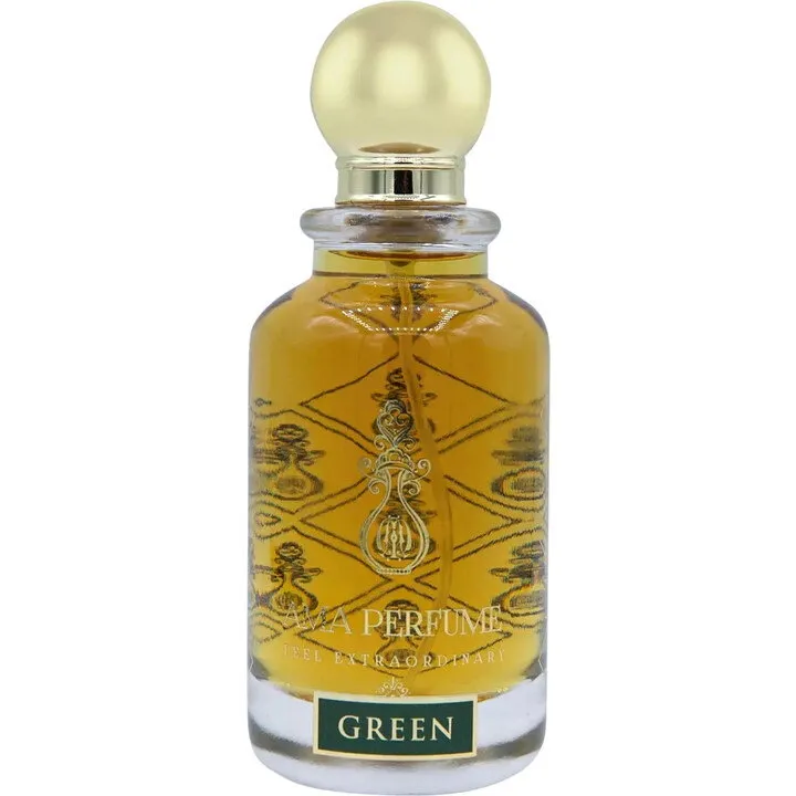 Ama Perfume Green perfume bottle