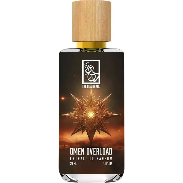 The Dua Brand Omen Overload perfume bottle