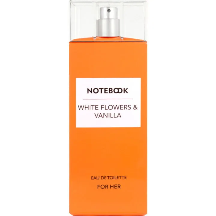 Notebook White Flowers & Vanilla parfüm şişesi
