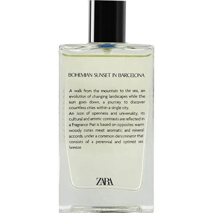 Zara Bohemian Sunset in Barcelona perfume bottle