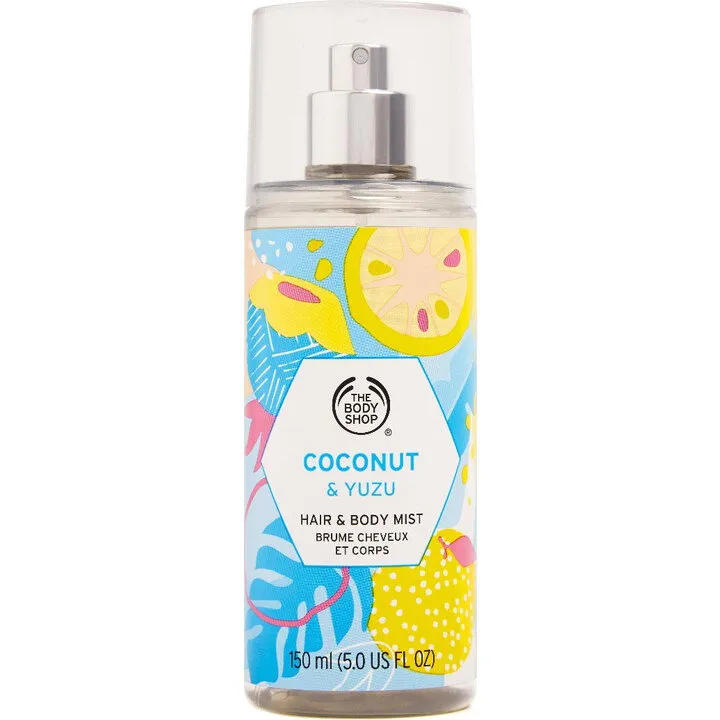 The Body Shop Coconut & Yuzu perfume bottle