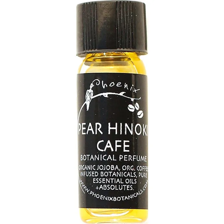 Phoenix Botanicals Pear Hinoki Cafe perfume bottle