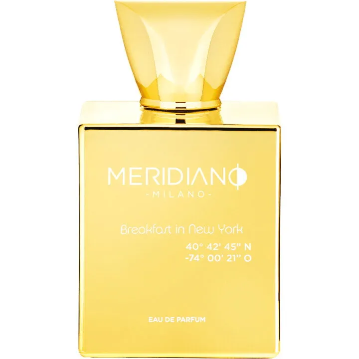 Meridiano Breakfast in New York 40° 42’ 45’’ N -74° 00’ 21’’ O perfume bottle