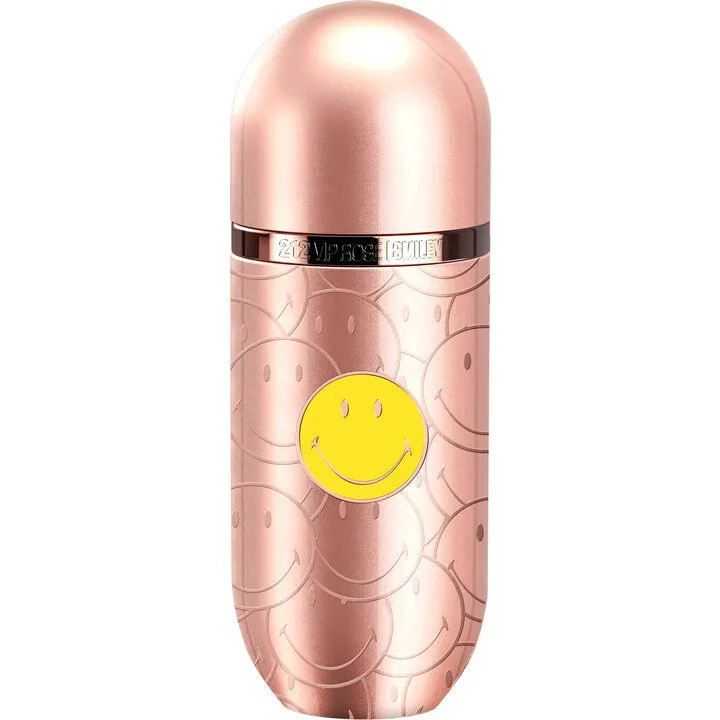 Carolina Herrera 212 VIP Rosé Smiley perfume bottle