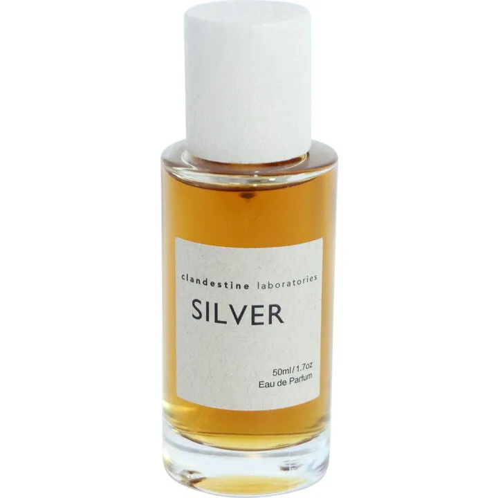 Clandestine Laboratories Silver perfume bottle