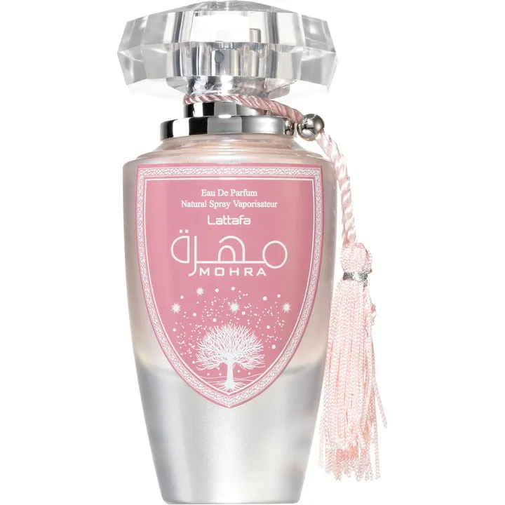 Lattafa Mohra Silky Rose parfüm şişesi