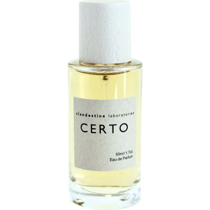 Clandestine Laboratories Certo perfume bottle