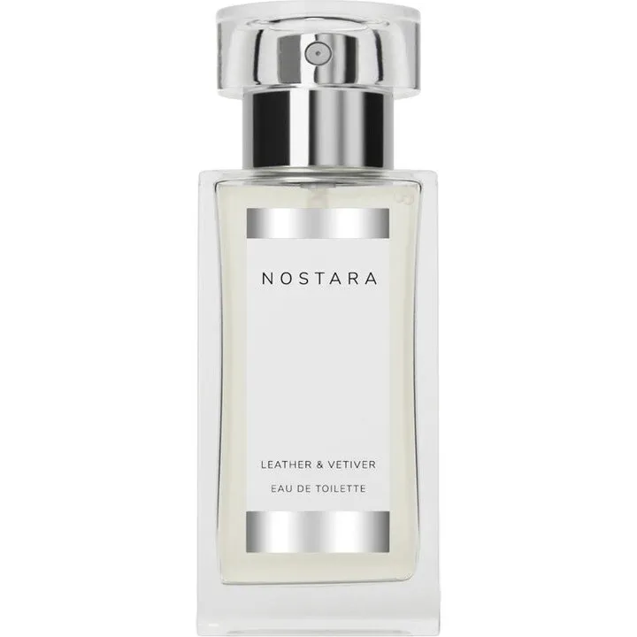 Nostara Leather & Vetiver perfume bottle