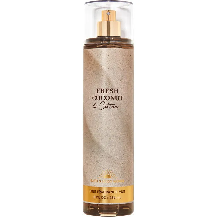 Bath & Body Works Fresh Coconut & Cotton perfume bottle