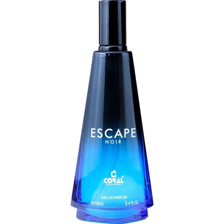 Coral Perfumes Escape Noir perfume bottle