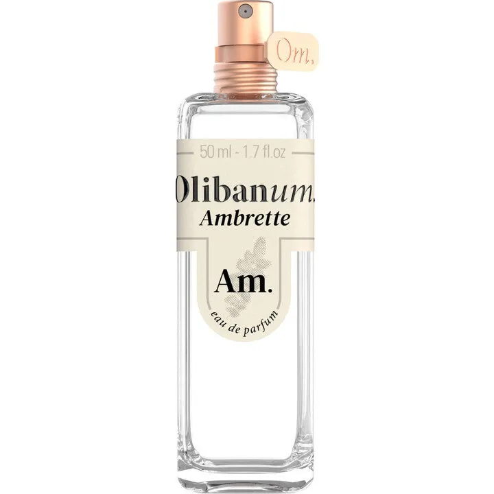 Olibanum. Ambrette perfume bottle