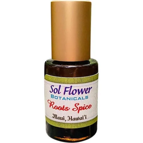 Sol Flower Botanicals Roots Spice perfume bottle