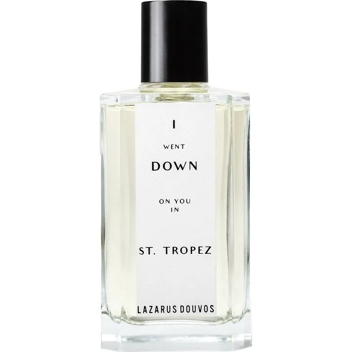 Lazarus Douvos I Went Down on You in St. Tropez perfume bottle
