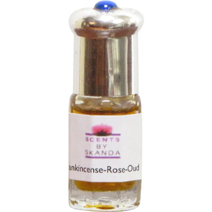 Scents by Skanda Frankincense-Rose-Oud parfüm şişesi