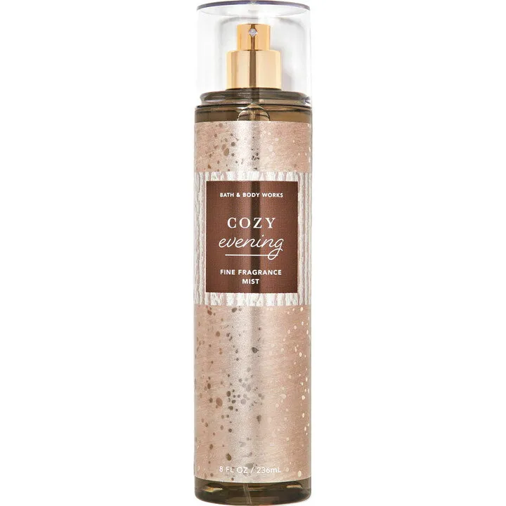 Bath & Body Works Cozy Evening perfume bottle
